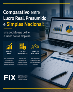 Comparativo entre Lucro Real, Presumido e Simples Nacional: uma decisão que define o futuro da sua empresa