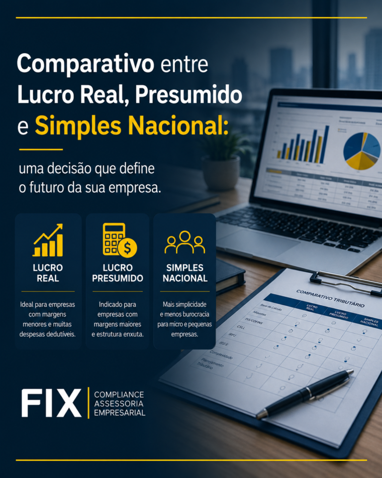 Comparativo entre Lucro Real, Presumido e Simples Nacional: uma decisão que define o futuro da sua empresa